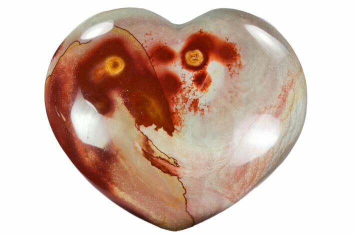 Wide, Polychrome Jasper Heart - Madagascar #108325